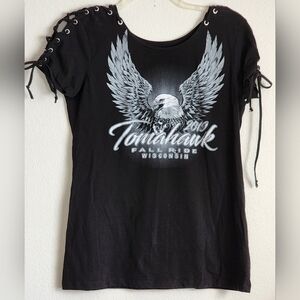 Vance Biker Wear Black Tomahawk Fall Ride 2019 Graphic Tee Sz 2XL